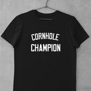 Cornhole Champion Shirt, Funny Sports Shirts, Party, Shirts, Meme